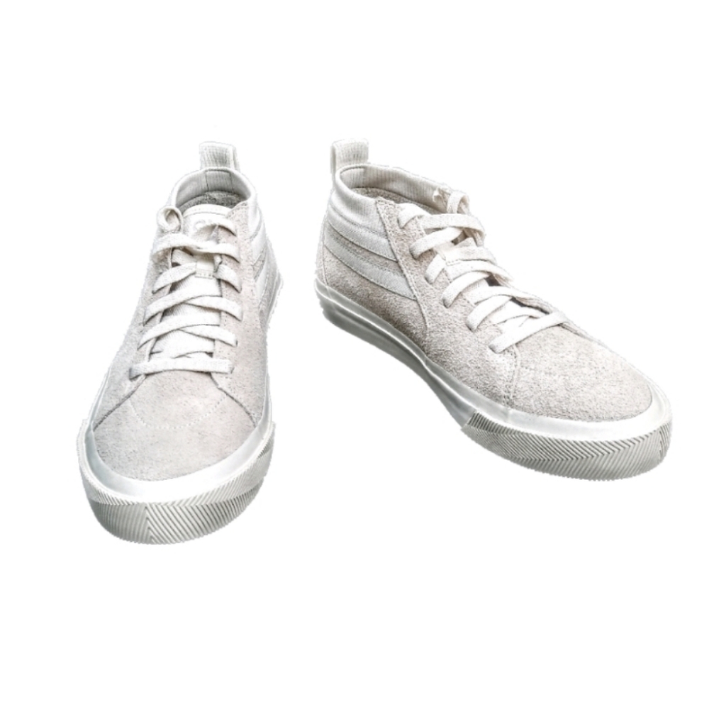 Sketchers ONE Women's 9 Gray Leather Lace Sneakers